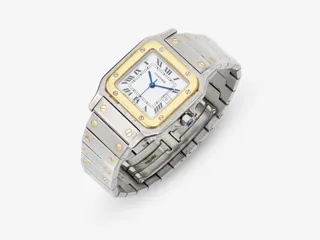 Cartier Santos 32mm Stainless steel and 18k yellow gold