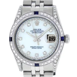 Rolex Datejust Stainless steel and 18k white gold White