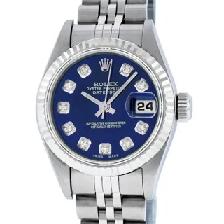 Rolex Datejust Stainless steel and 18k white gold Blue