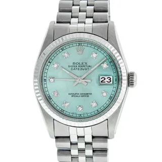 Rolex Datejust Stainless steel and 14k white gold Blue