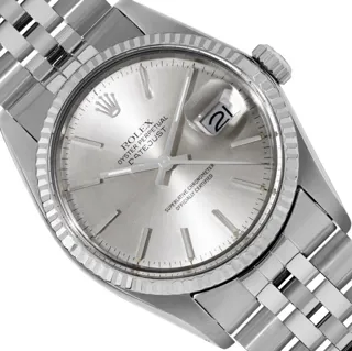 Rolex Datejust White gold and Stainless steel Silver