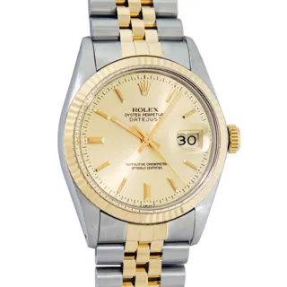 Rolex Datejust Stainless steel and 14k yellow gold Champagne