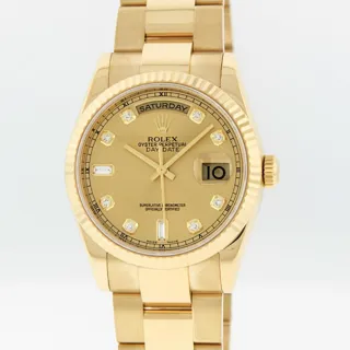 Rolex Day-Date 18k yellow gold Champagne