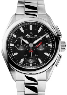 Alpina Alpiner AL-373BB4E6B Stainless steel Black