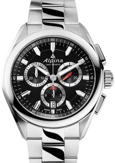 Alpina Alpiner AL-373BS4E6B Stainless steel Black