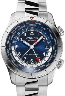 Alpina Startimer AL-255N4S26B Stainless steel Blue