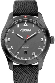 Alpina Startimer AL-525G4TS26 Stainless steel and Black PVD Gray