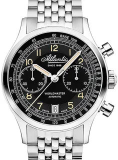 Atlantic Worldmaster 52857.41.63 Stainless steel Black