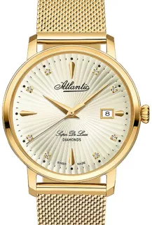 Atlantic Super De Luxe 29355.45.37 36mm Stainless steel Champagne