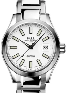 Ball Engineer III NM9026C-S6J-WH 40mm Stainless steel White