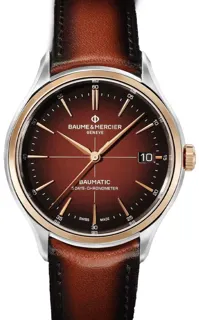 Baume & Mercier Clifton M0A10713 Rose gold and Stainless steel Brown