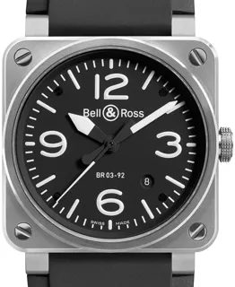 Bell & Ross BR 03-92 Steel BR0392-BL-ST Stainless steel Black