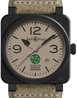 Bell & Ross BR 03 BR0392-WLW-CE/SCA Ceramic Beige