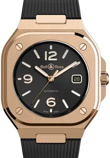 Bell & Ross Instruments BR05A-BL-PG/SRB Rose gold Black