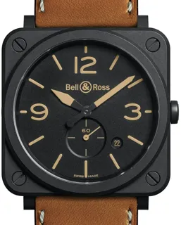 Bell & Ross Instruments BRS-HERI-CEM Ceramic and Black PVD Black