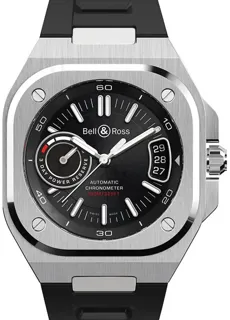 Bell & Ross Instruments BRX5R-BL-ST/SRB Stainless steel Black