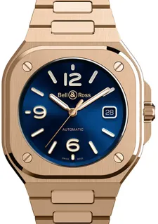 Bell & Ross Urban BR05A-BLU-PG/SPG Rose gold Blue