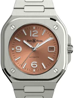 Bell & Ross Three-Hand BR 05 BR05A-BR-ST/SST Stainless steel Brown