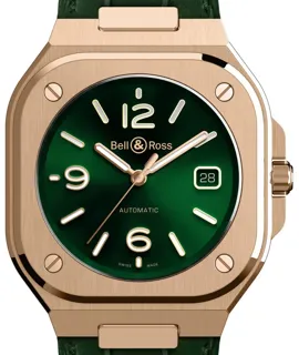 Bell & Ross Urban BR05A-GN-PG/SCR 40mm Rose gold Green