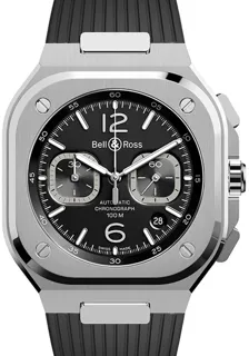 Bell & Ross Urban BR05C-BL-ST/SRB Stainless steel Black