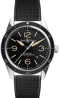 Bell & Ross Vintage BRV123-ST-HER/SRB Stainless steel Black