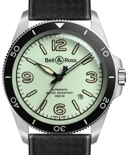 Bell & Ross Vintage BRV292-LUM-ST/SRB Stainless steel Green