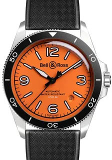 Bell & Ross Vintage BRV292-O-ST/SRB Stainless steel Orange