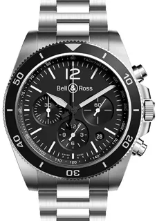 Bell & Ross Vintage BRV394-BL-ST/SST Stainless steel Black