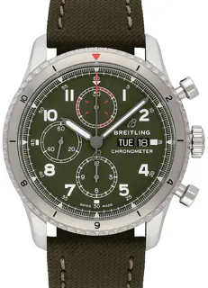 Breitling Aviator 8 A133161A1L1X2 Stainless steel Green