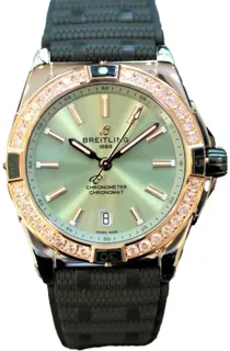 Breitling Chronomat U17356531L1S1 Stainless steel and Red gold Green