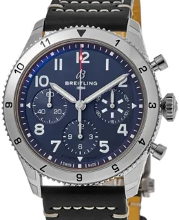 Breitling Classic AVI A233801A1C1X1 Stainless steel Blue and Green