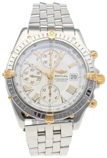 Breitling Crosswind B13355 Yellow gold and Stainless steel White