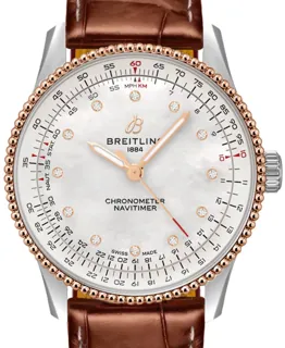 Breitling Navitimer U17327211A1P1 Stainless steel and Red gold White