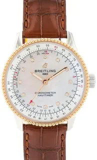 Breitling Navitimer U17395211A1P1 Stainless steel and Red gold White