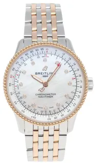 Breitling Navitimer U17395 Yellow gold and Stainless steel White