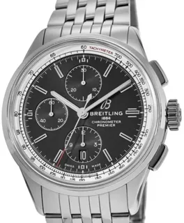 Breitling Premier A13315351B1A1 Stainless steel Black