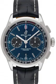 Breitling Premier AB0118A61C1P1 Stainless steel Blue