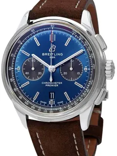 Breitling Premier AB0118A61C1X1 Stainless steel Blue