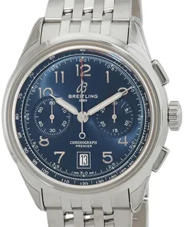 Breitling Premier AB0145171C1A1 Stainless steel Blue