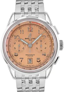 Breitling Premier AB0145331K1A1 Stainless steel Salmon