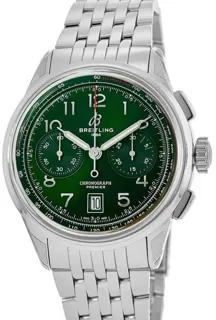 Breitling Premier AB0145371L1A1 Stainless steel Green