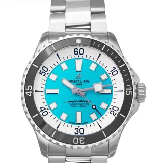 Breitling Superocean A17376211L2A1 Stainless steel Turquoise