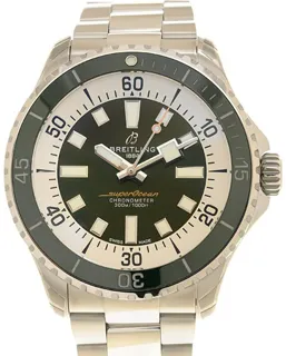 Breitling Superocean A17376A31L1A1 44mm Stainless steel Green