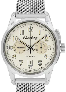 Breitling Transocean AB141112/G799/743P 43mm Stainless steel Silver