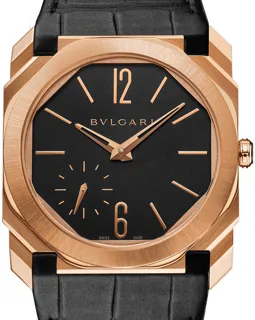 Bulgari Octo 103286 Rose gold Black