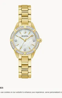 Bulova Ladiesu2019 Sutton 98R297 Yellow gold