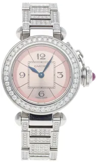 Cartier Custom Pasha 2973 Stainless steel Pink