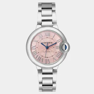 Cartier Ballon Bleu 33mm W6920100 Stainless steel Pink