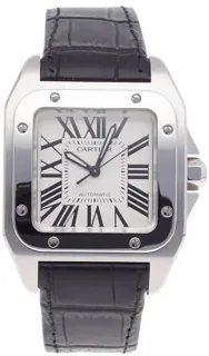 Cartier Santos 100 2878 Stainless steel Silver