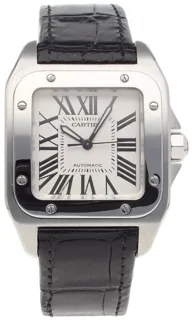 Cartier Santos 100 2878 Stainless steel Silver